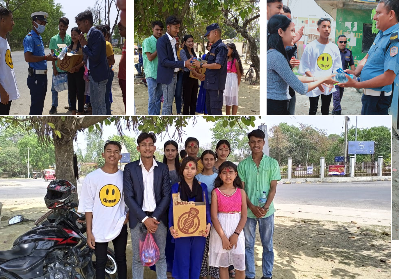 कोहलपुर युवा क्लबद्धारा सुरक्षाकर्मीहरुलाई विष्कुट, कोक र पानी वितरण